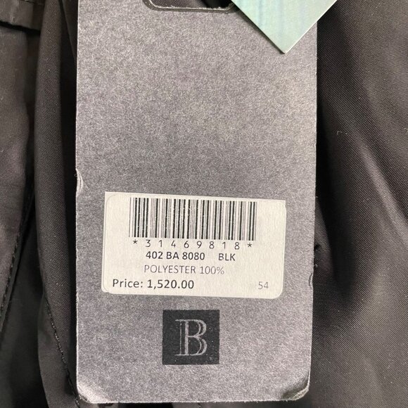 Mens Blazer Jacket Lightweight Waterproof Coat Black New with Tags Size Large  u - Picture 10 of 11